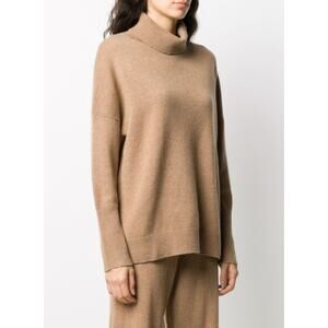 Chinti & Parker Cashmere High Neck Sweater Tan Size S Lagom Minimalist Cozy Luxe